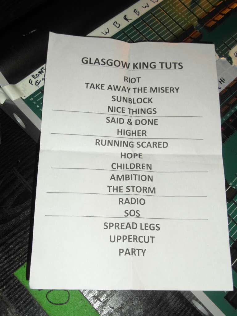 The Blackout - King Tut's, Glasgow, 23 January 2014