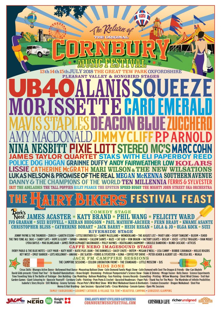 CORNBURY FESTIVAL - July, 2018 
