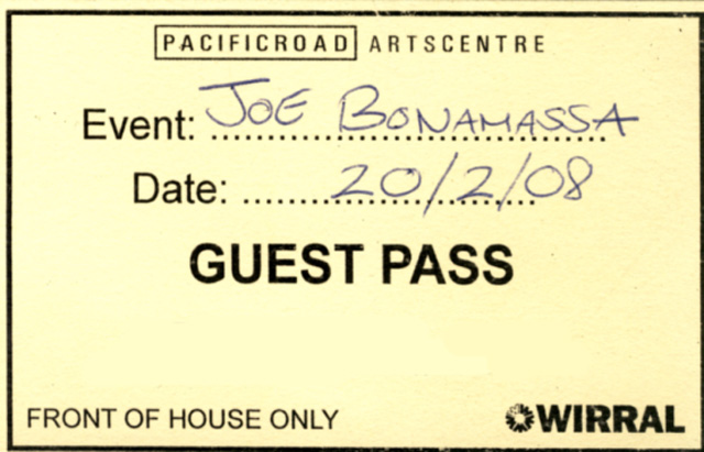Joe Bonamassa - Pacific Road, Birkenhead, 2008