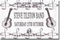 Steve Tilston Band - Appleton Thorn Village Hall, October 2003 Steve Tilston Band - Appleton Thorn Village Hall, October 2003