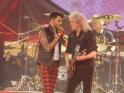 Adam Lambert and Brian May-Queen