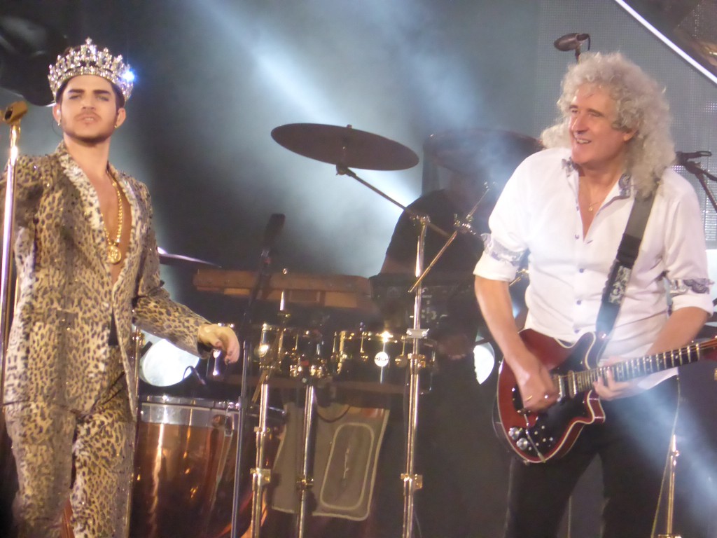 Adam Lambert and Brian May-Queen