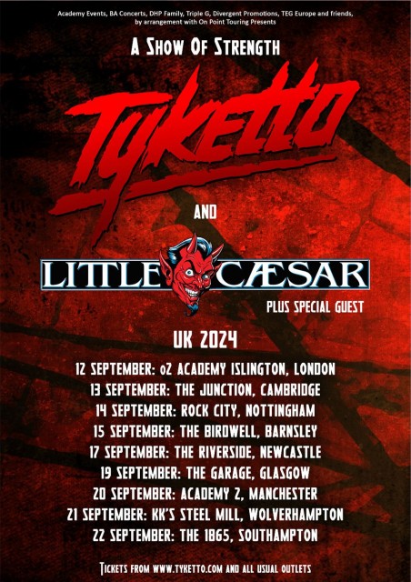 Tyketto/Little Caesar Tour - UK 2024