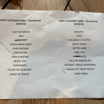 feg setlist